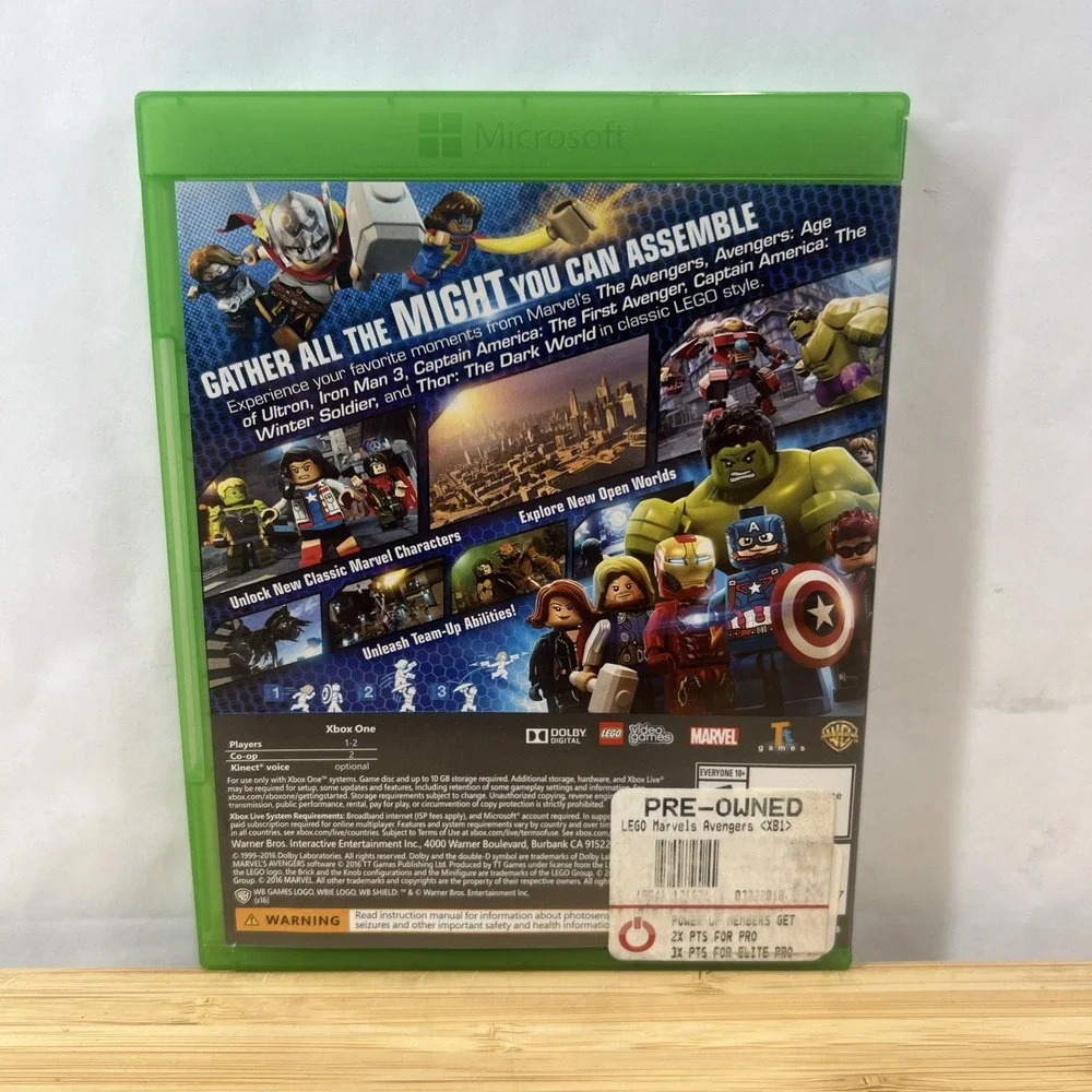LEGO Marvel's‎ Avengers (Xbox One, 2016) CIB